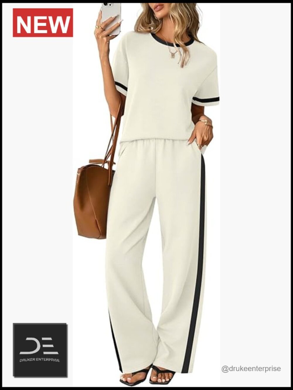 2 Piece Matching Sets for Women Lounge Sets Summer Outfits Wide Leg Pants with